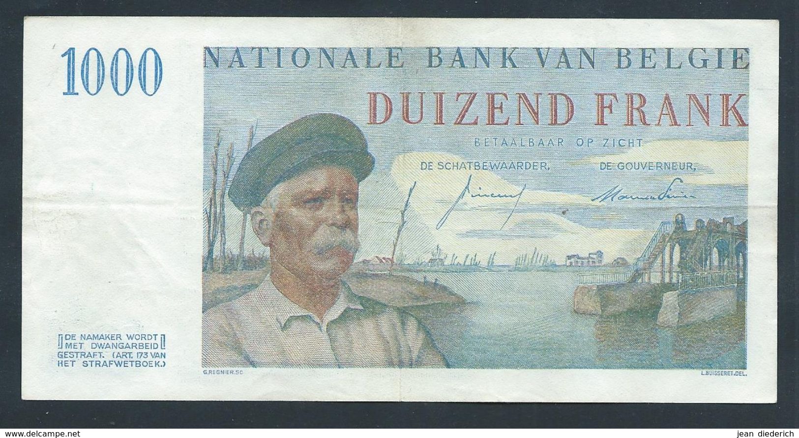 . Belgique - 1000 Francs - 30-09-1953 - 1000 Francs