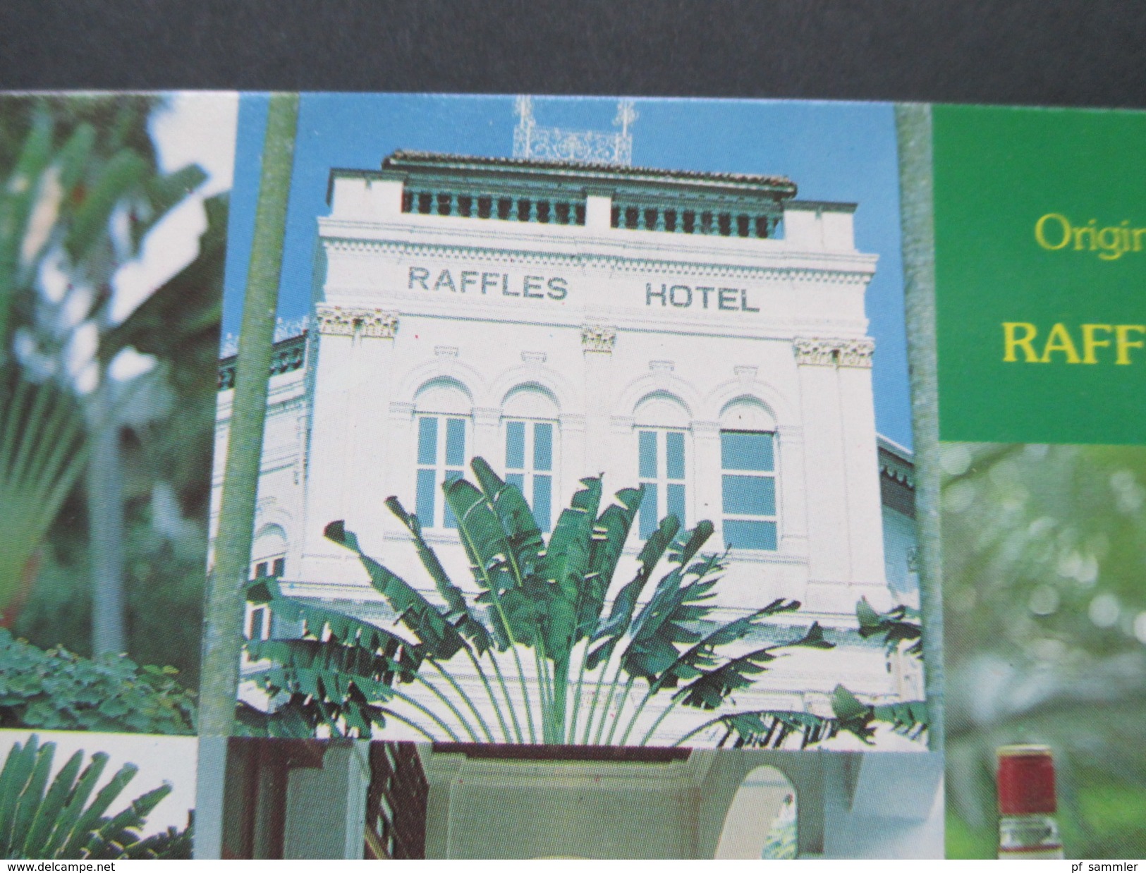 AK The Original Singapore Sling Raffles Hotels. Cocktails / Beefeater. Mehrbildkarte - Hotels & Restaurants