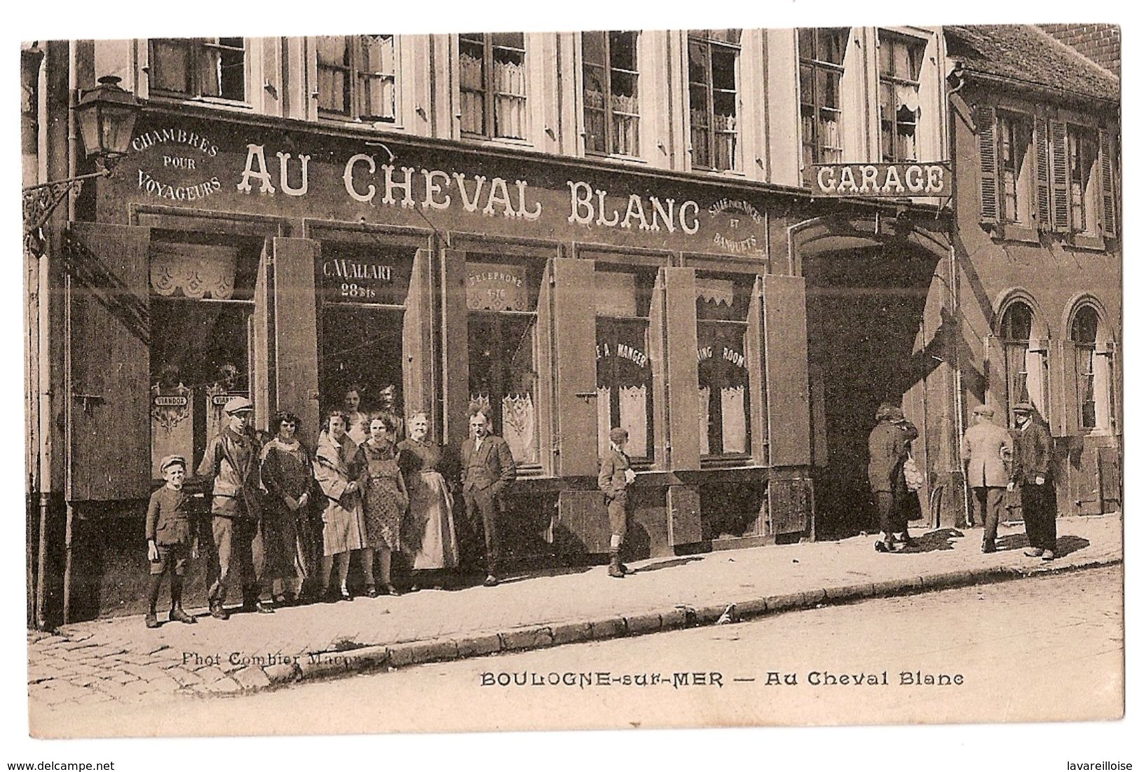 CPA 62 BOULOGNE SUR MER RESTAURANT AU CHEVAL BLANC CPA TRES  RARE BELLE CARTE !! - Boulogne Sur Mer