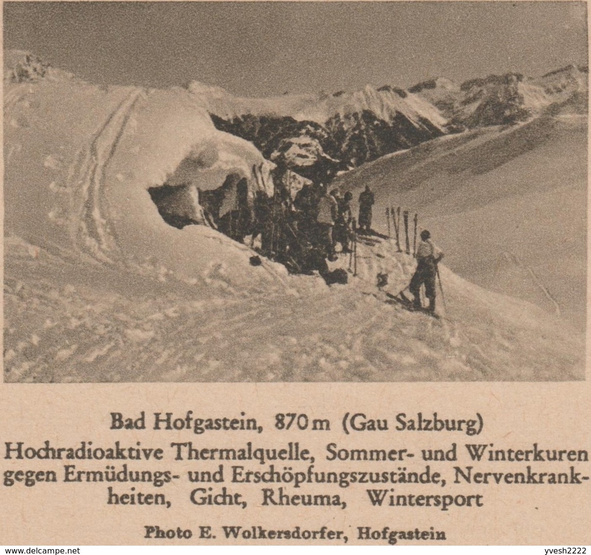 Allemagne et Autriche 1940 et 1942. Entiers postaux touristiques perforés Druckprobe, Ski et funiculaire