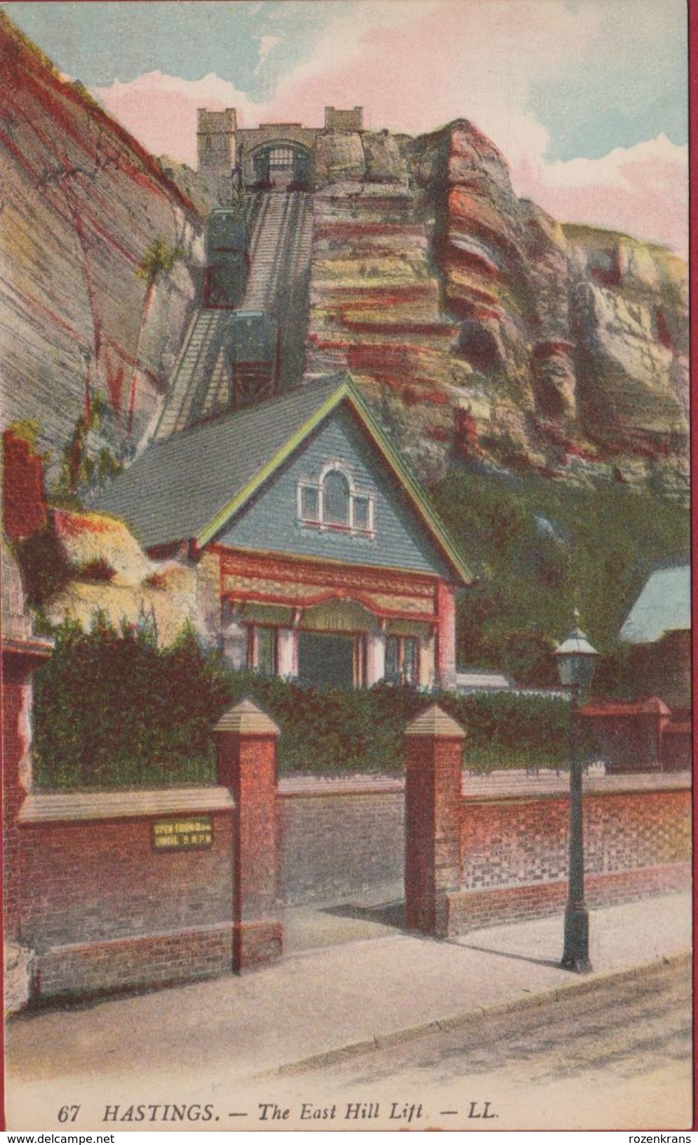 The East Hill Lift Hastings Sussex England United Kingdom RARE (In Very Good Condition) - Hastings