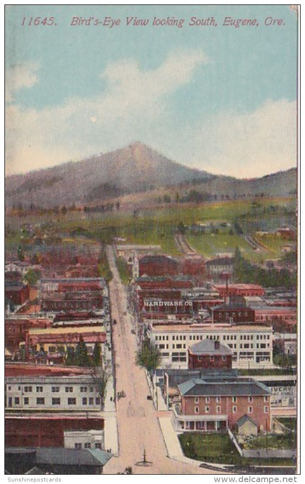 Oregon Eugene Birds Eye View Looking South - Eugene