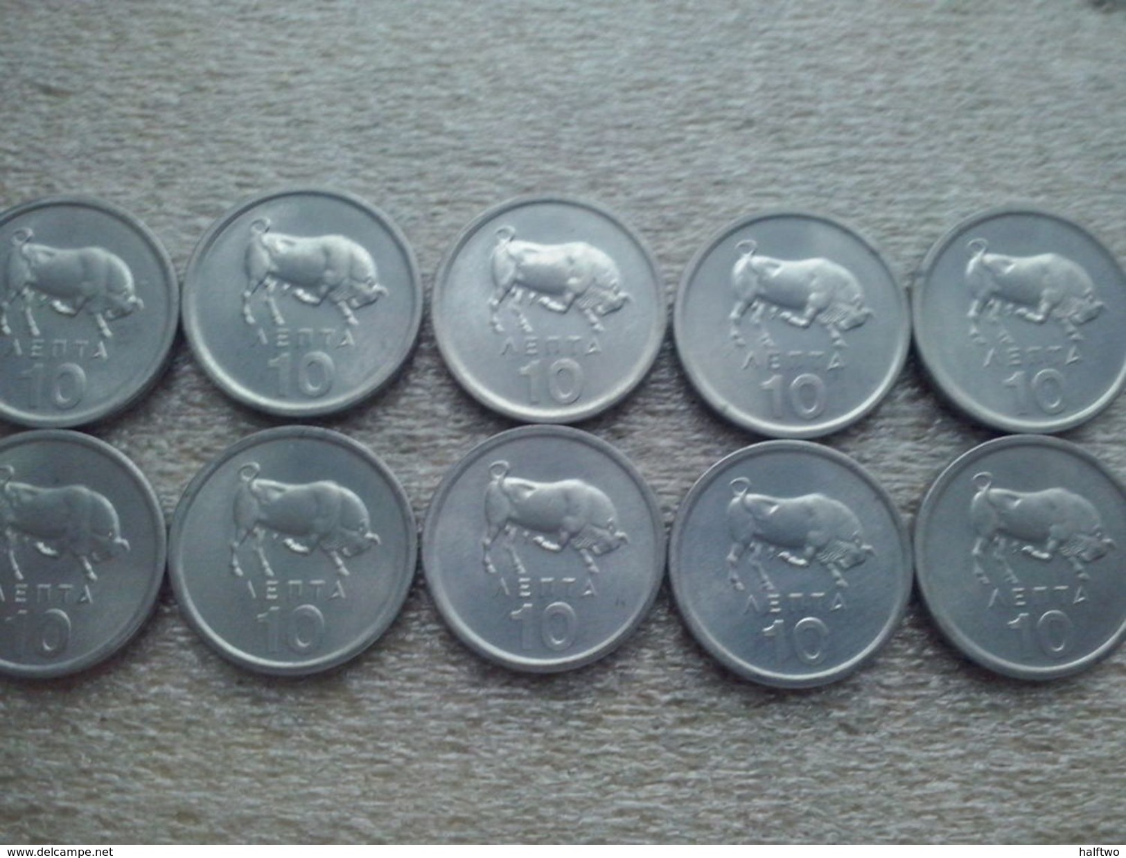 Greece  10 Lepta  1976  UNC  , Lot , 10 Pieces - Greece