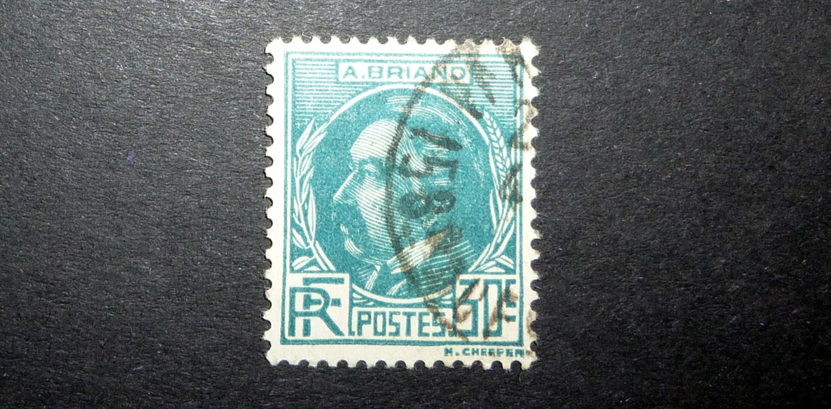 FRANCE 1933 N°291 OBL. (ARISTIDE BRIAND. 30C BLEU-VERT) - Oblitérés