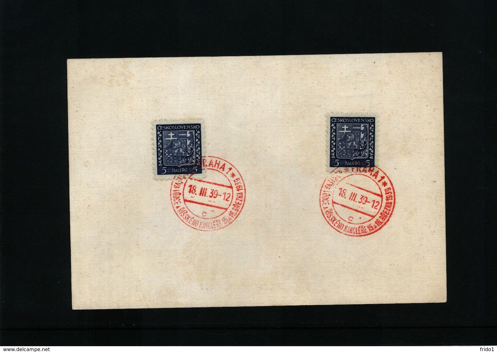 Czechoslovakia 1939 Praha Interesting Postmark - Briefe U. Dokumente