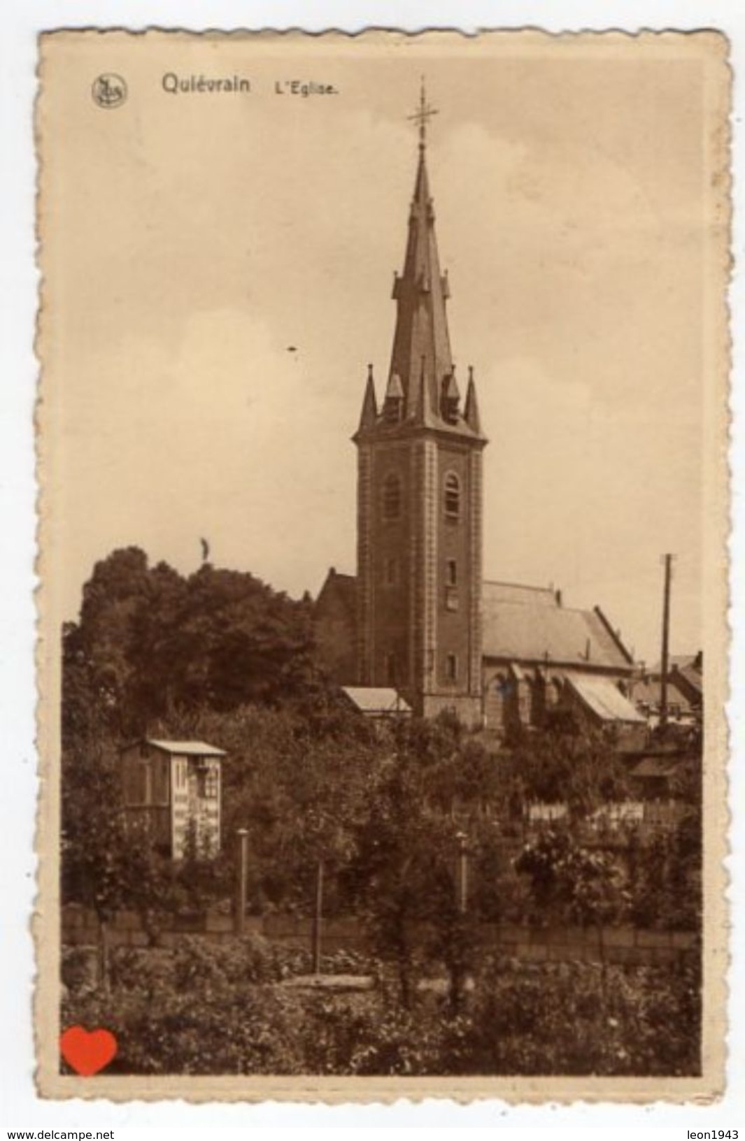 19596-LE-BELGIQUE-Quiévrain-L' Eglise - Quiévrain