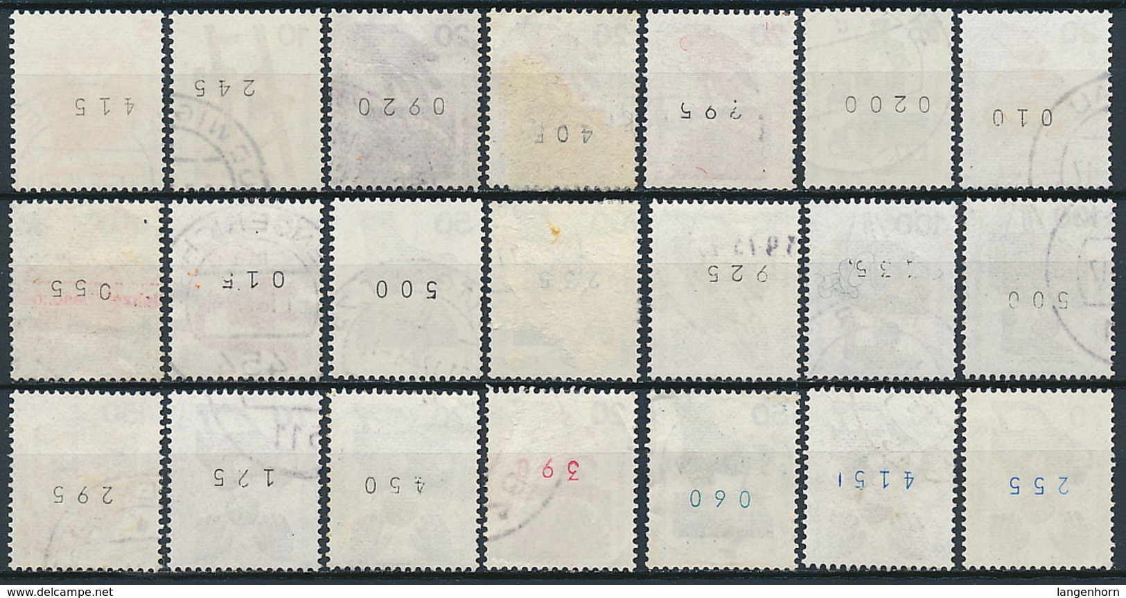 Bund. Aus Nr. 694-703 + 773 Rollenmarken ~ Michel 46,-- Euro - Roulettes