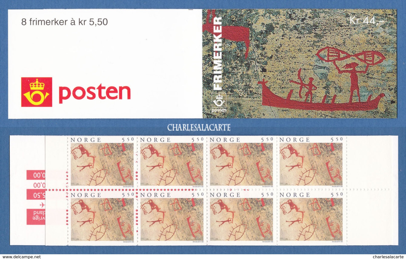 1996 NORWAY TOURISM BOOKLET 44 KR.  FACIT H 92 CARNET - Libretti