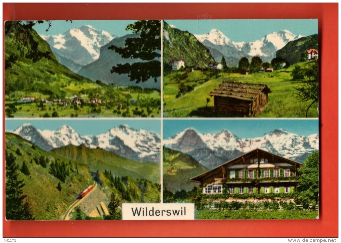 GAS-12  Multivues Wilderswil. Stempel Hotel Schynige Platte. Nicht Gelaaufen. Verlag Steinhauer 8056 - Wilderswil