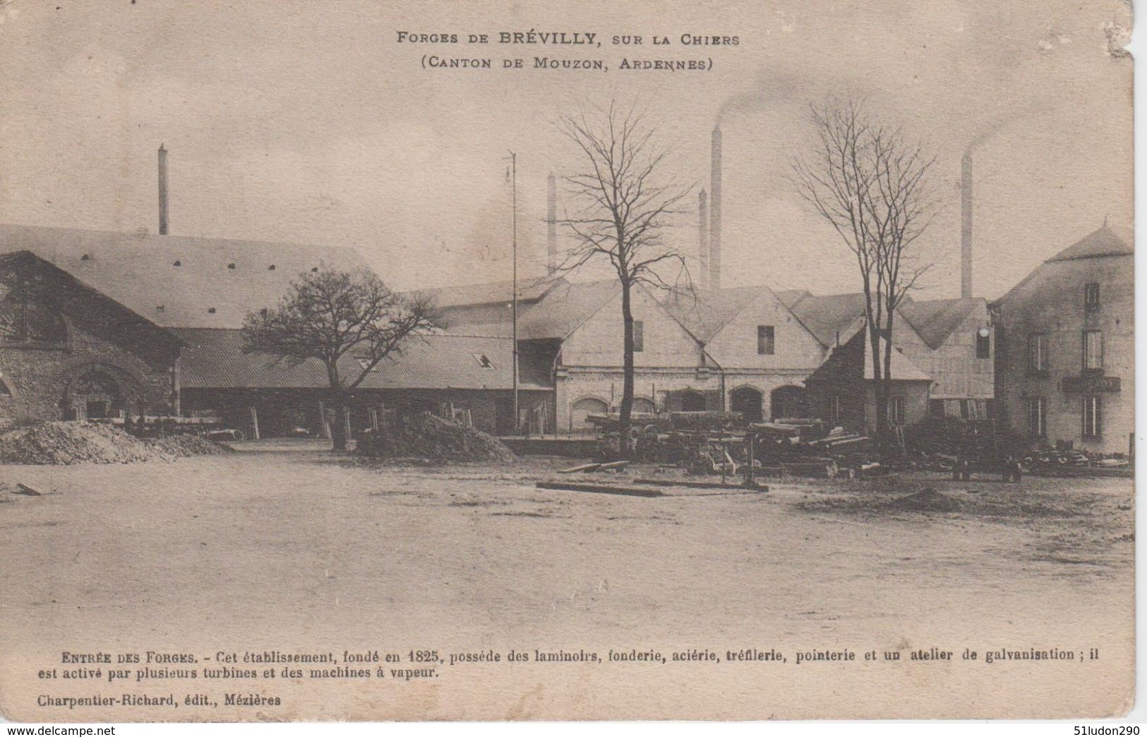 CPA Brévilly - Forges De Brévilly, Sur La Chiers - Entrée Des Forges - Other & Unclassified