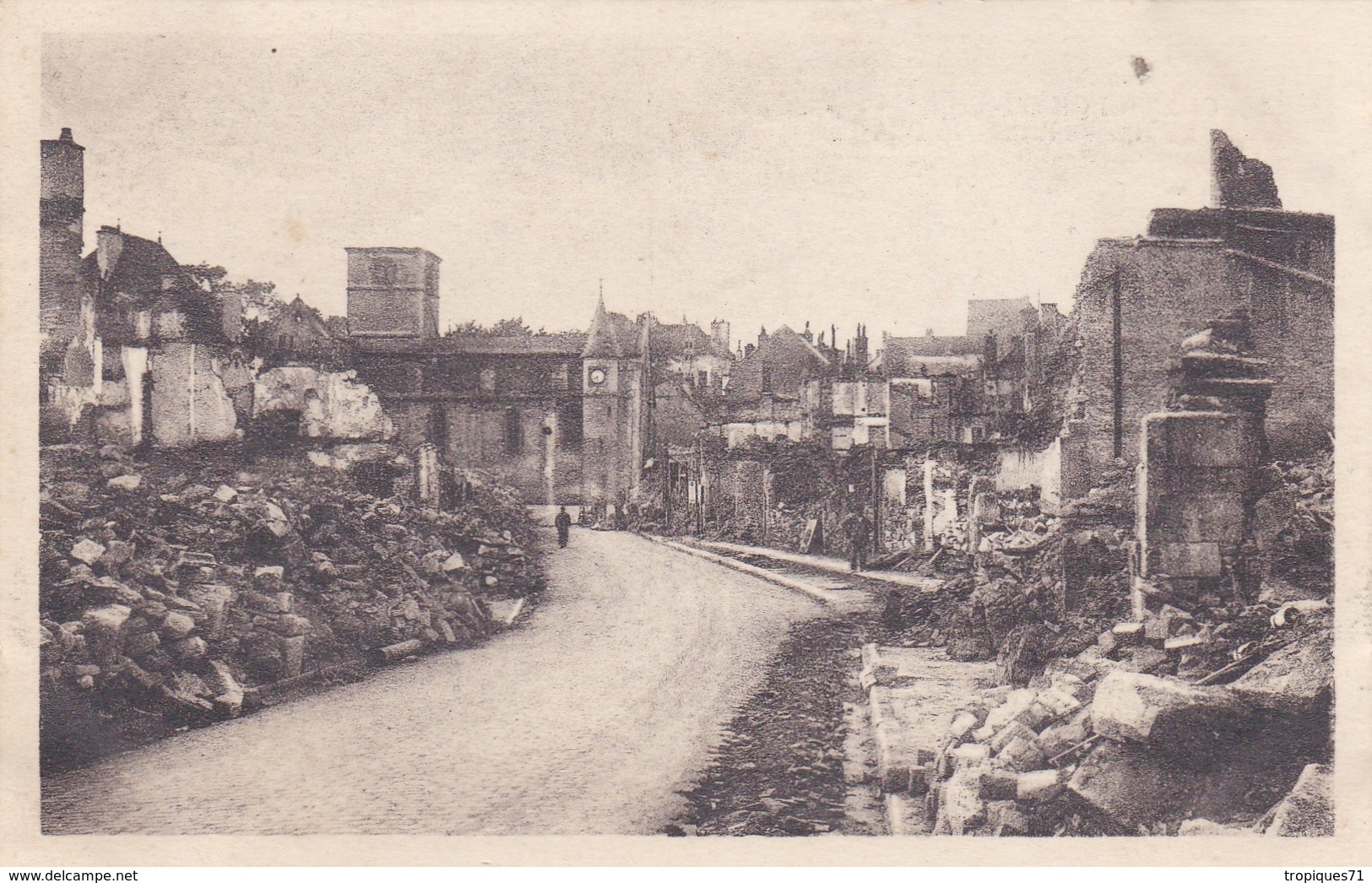 CHATILLON SUR SEINE 21 LA RUE DE L'ISLE 15 JUIN 1940 BELLE CARTE RARE !!! - Chatillon Sur Seine