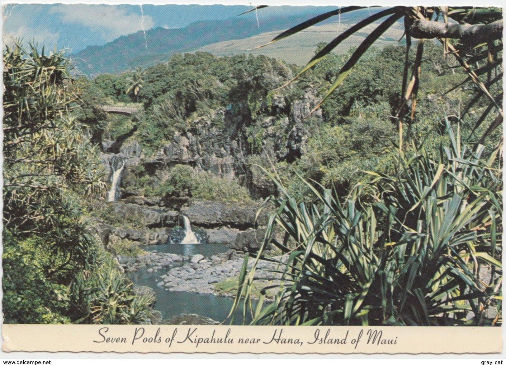Seven Pools Of Kipahulu Near Hana, Island Of Maui, 1982 Used Postcard [20731] - Maui