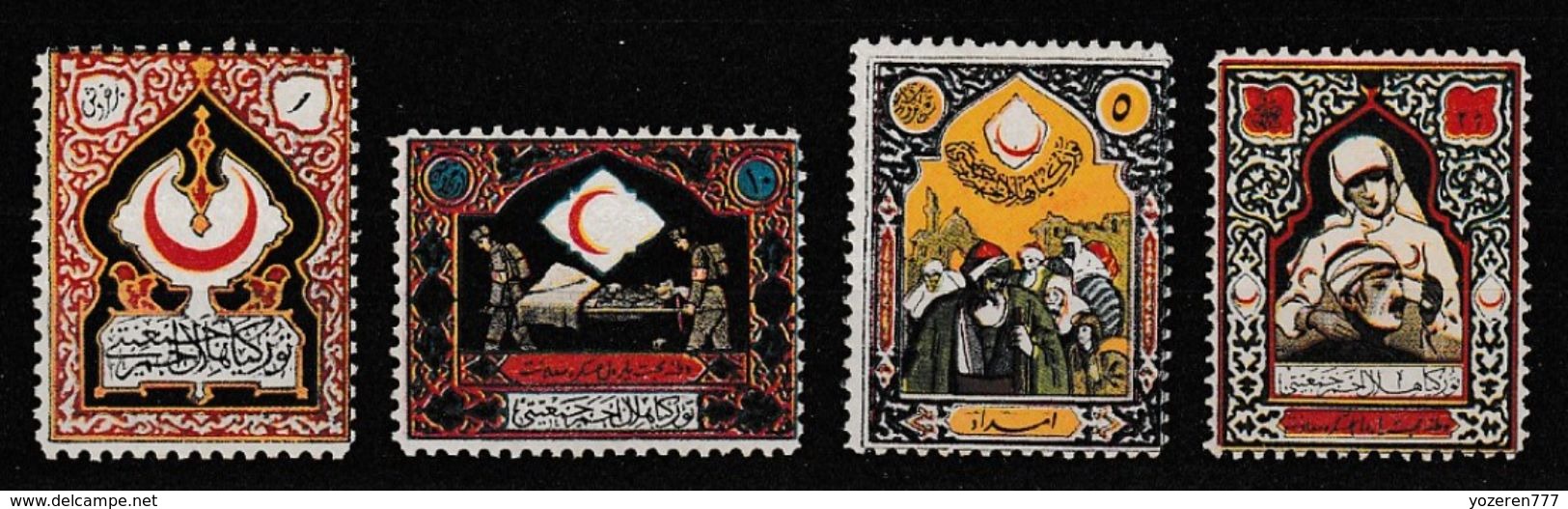 (K-022-25) 1924 Turkish League Of The Red Crescent Charity Stamps Set MNH** - Charity Stamps