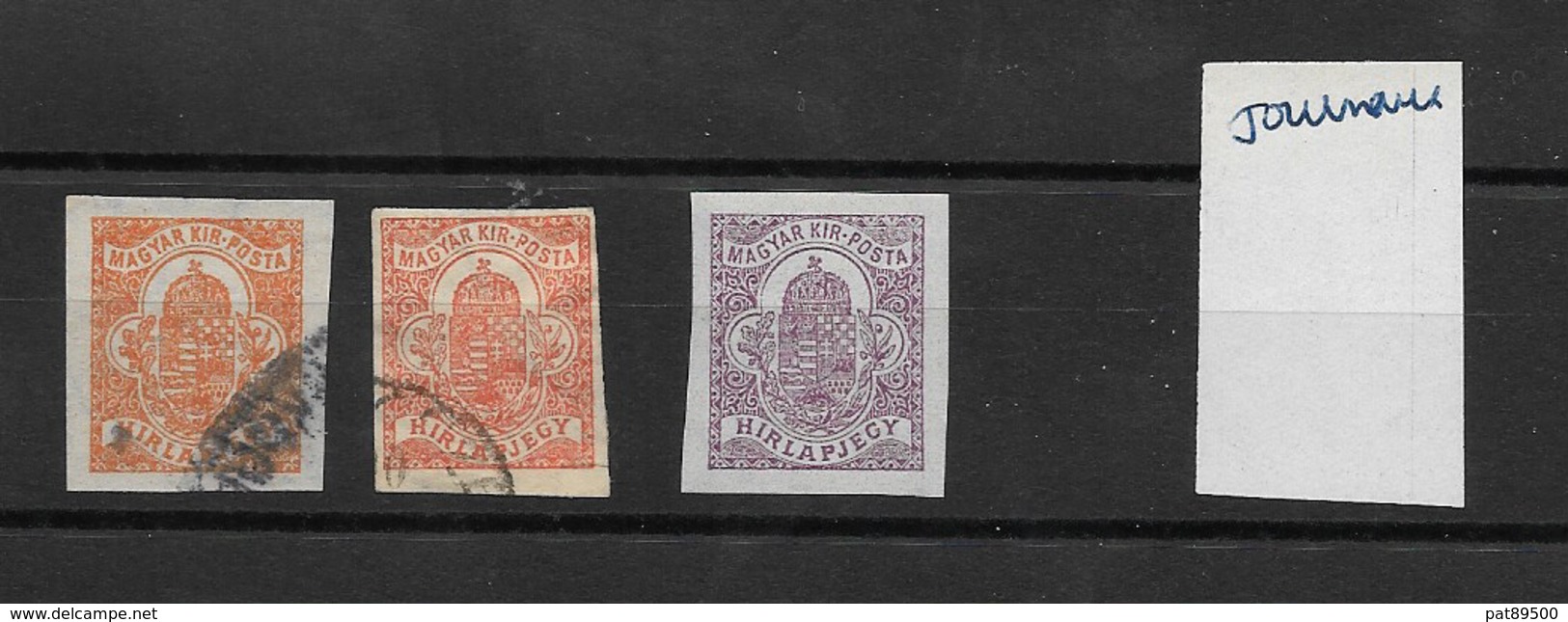 HONGRIE JOURNAUX / 3 Timbres 2 Oblitérés (1900) Et Un Neuf** Yt 1913 Soldés !! - Zeitungsmarken