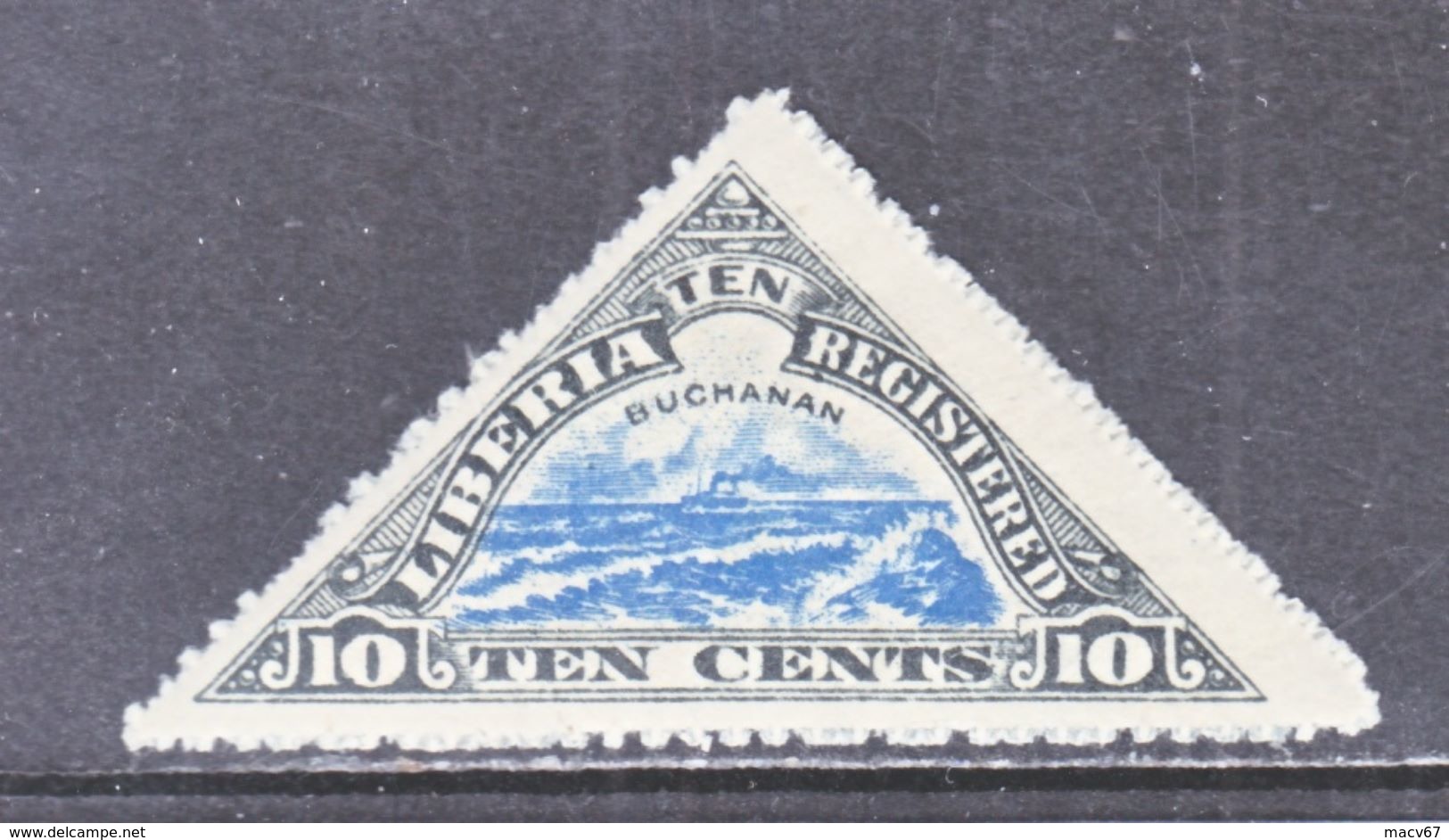 LIBERIA  F 15   *  REGISTERED  TRIANGLE - Liberia