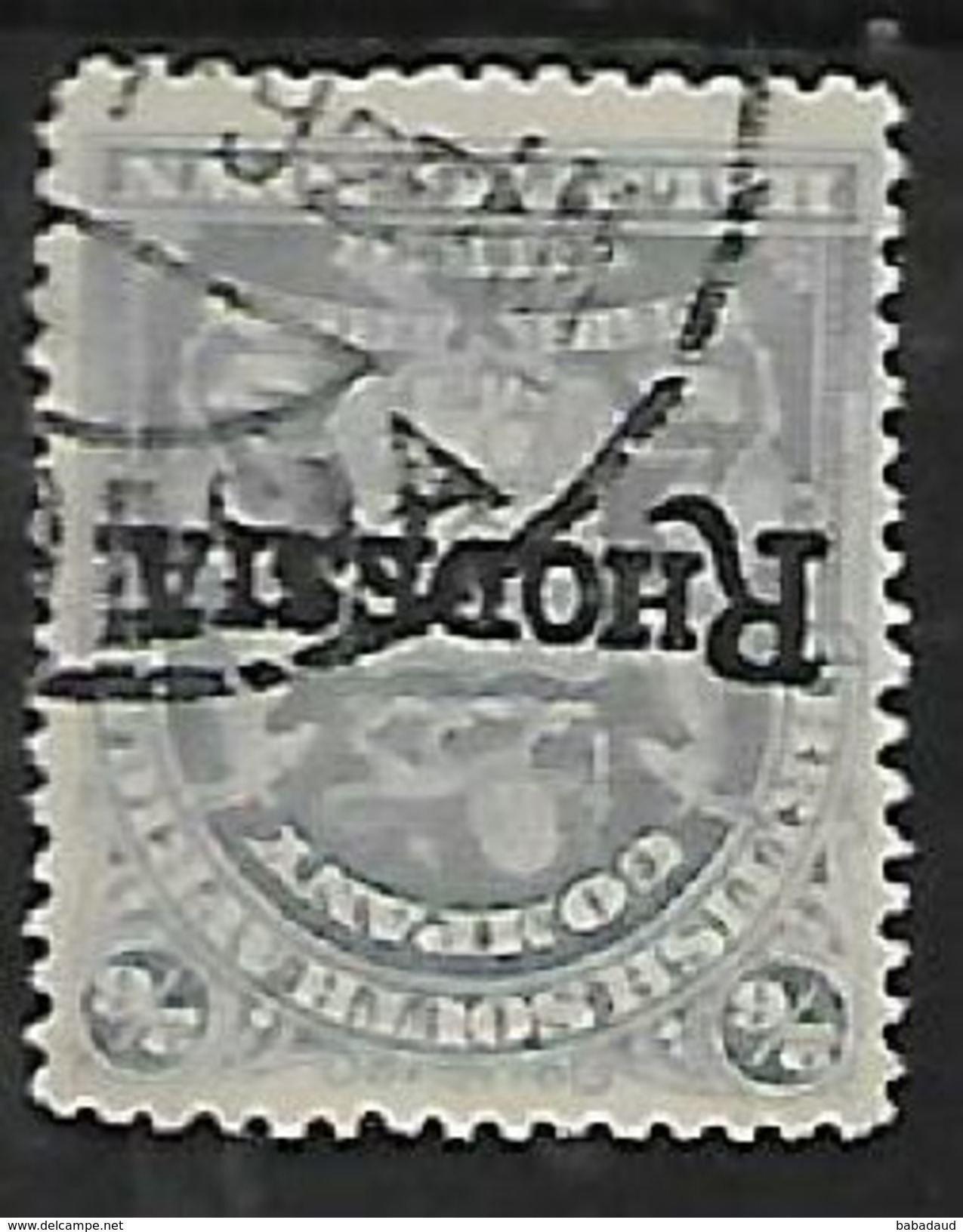 Rhodesia / B.S.A.Co., 1909, 2/6 Arms Opt RHODESIA Used - Zuid-Rhodesië (...-1964)