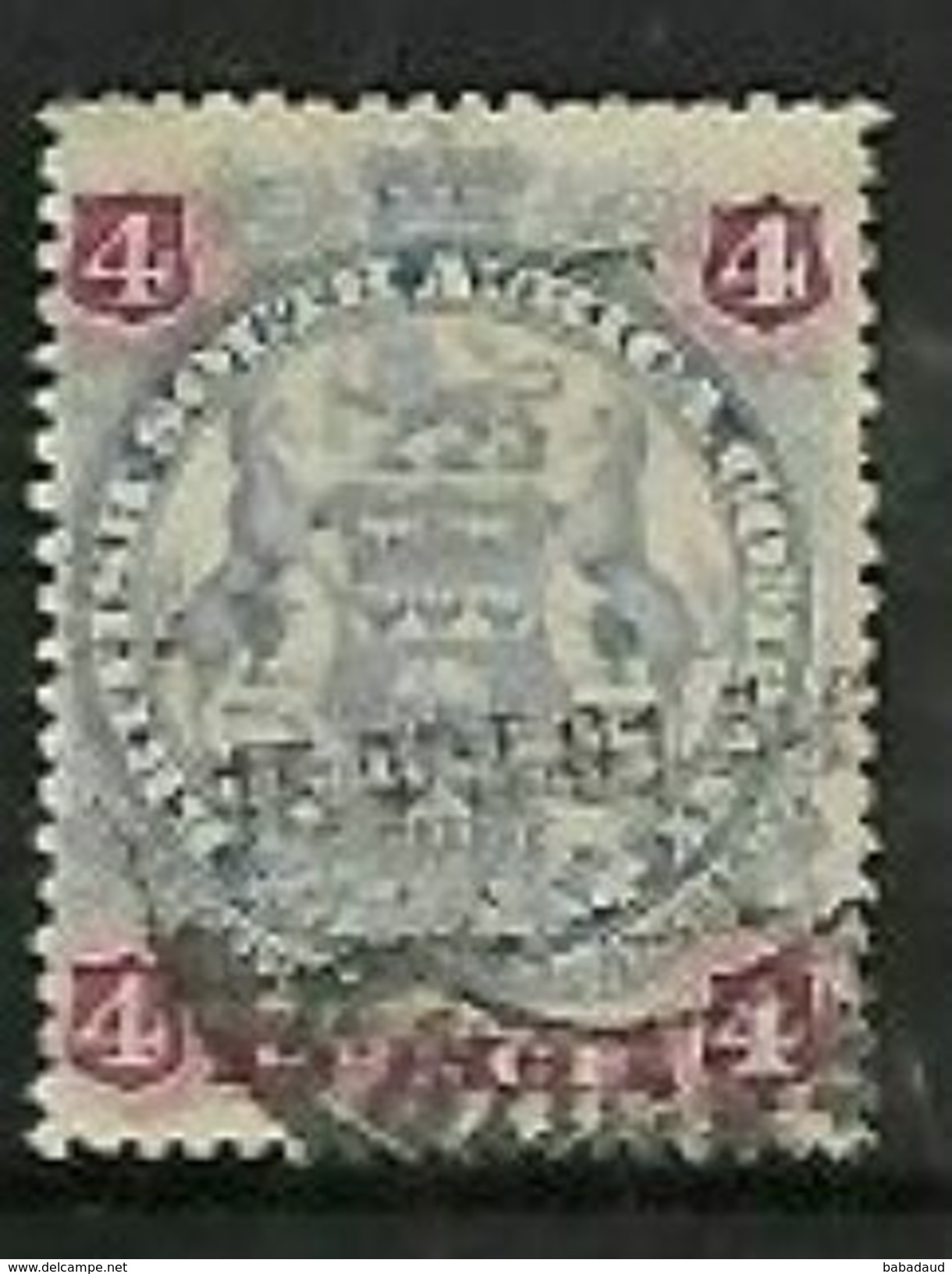 Rhodesia / B.S.A.Co., 1897,  4d Arms  Used - Zuid-Rhodesië (...-1964)