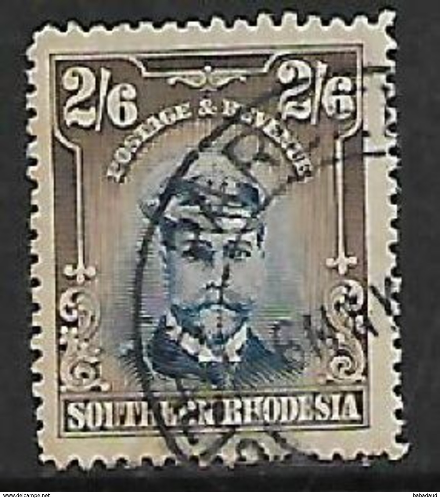 Rhodesia 1924, GVR Admiral, 2/6, Used - Southern Rhodesia (...-1964)