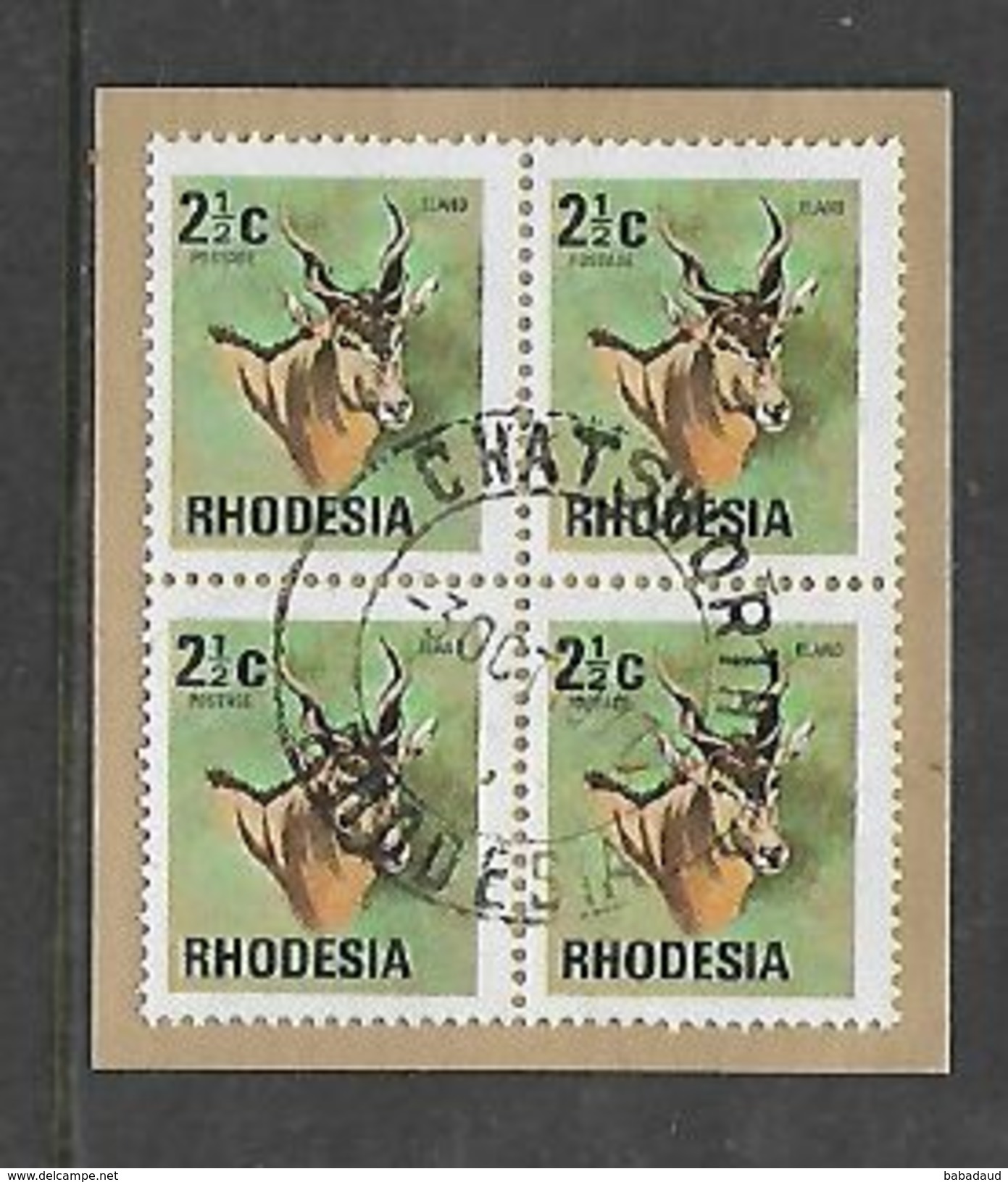 Rhodesia CHATSWORTH 3 OC 77, Postmark On Fragment. - Rhodesia (1964-1980)