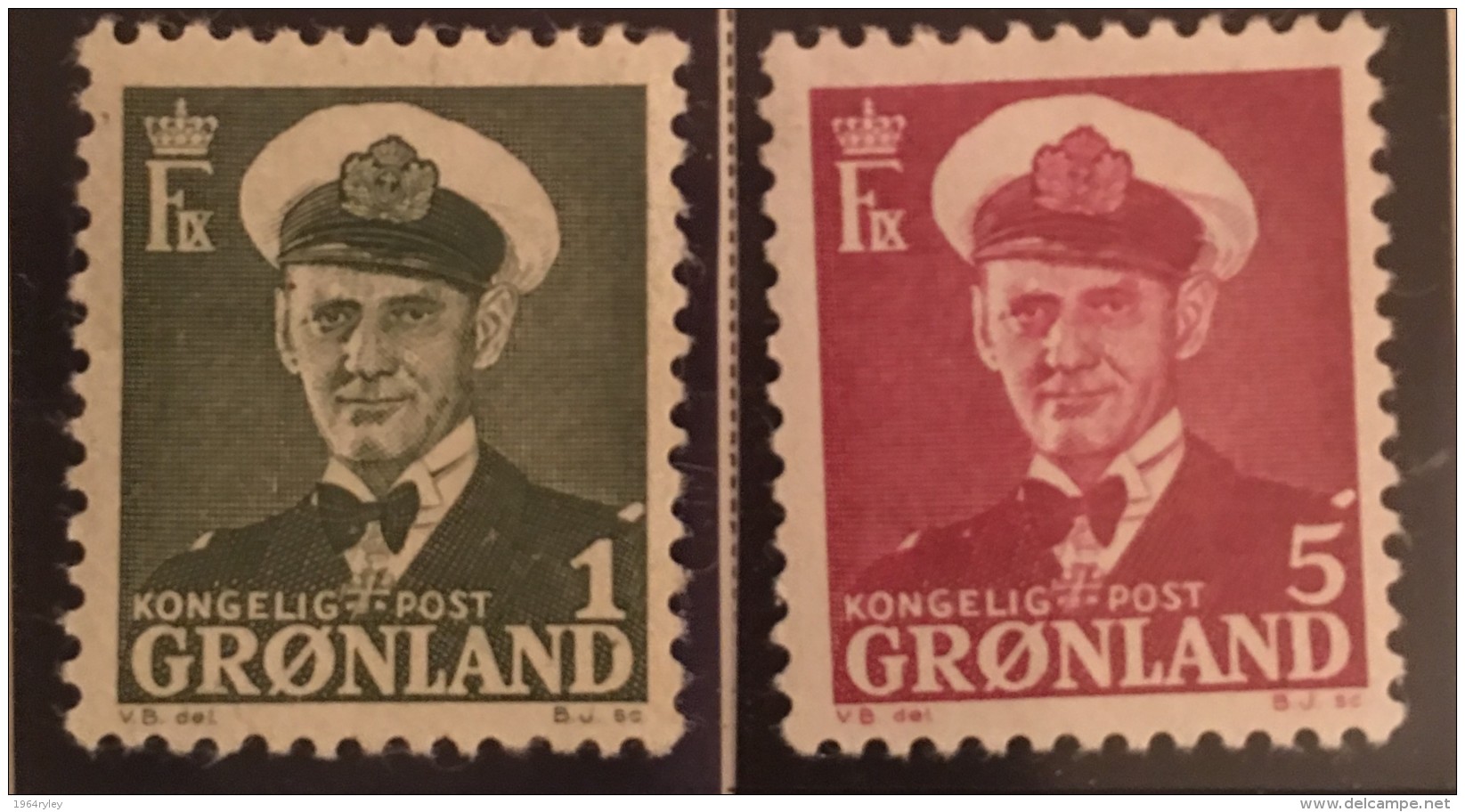 Greenland -  MH*  - 1950-1960  - # 28/29 - Neufs