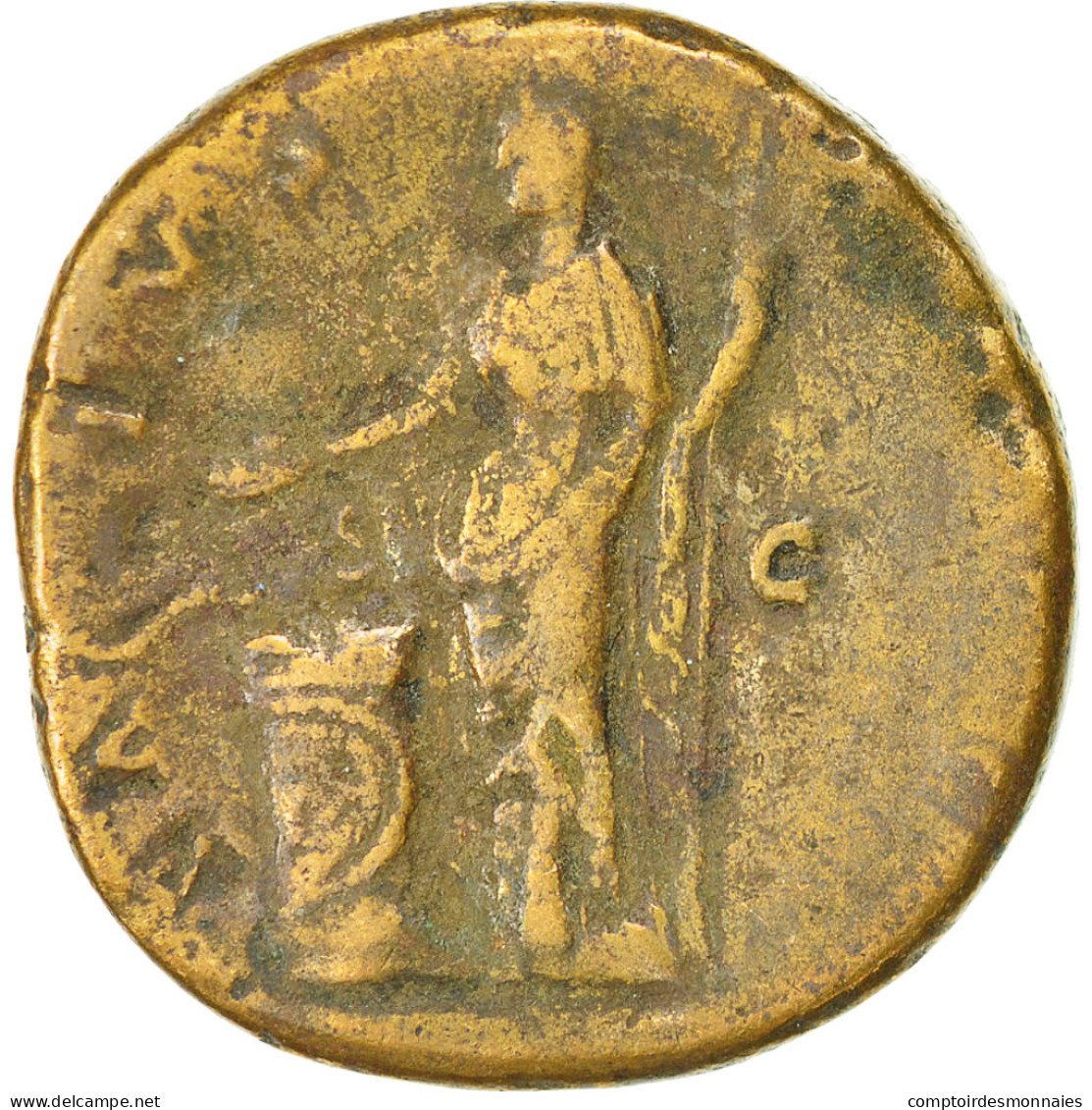Monnaie, Antonin Le Pieux, Sesterce, 147, Rome, TB, Cuivre, RIC:636 - Die Antoninische Dynastie (96 / 192)