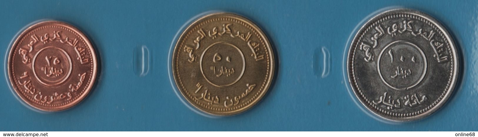 IRAQ COIN SET 3 MONNAIES 25 DINARS - 100 DINARS  1425 -  2004 - Iraq