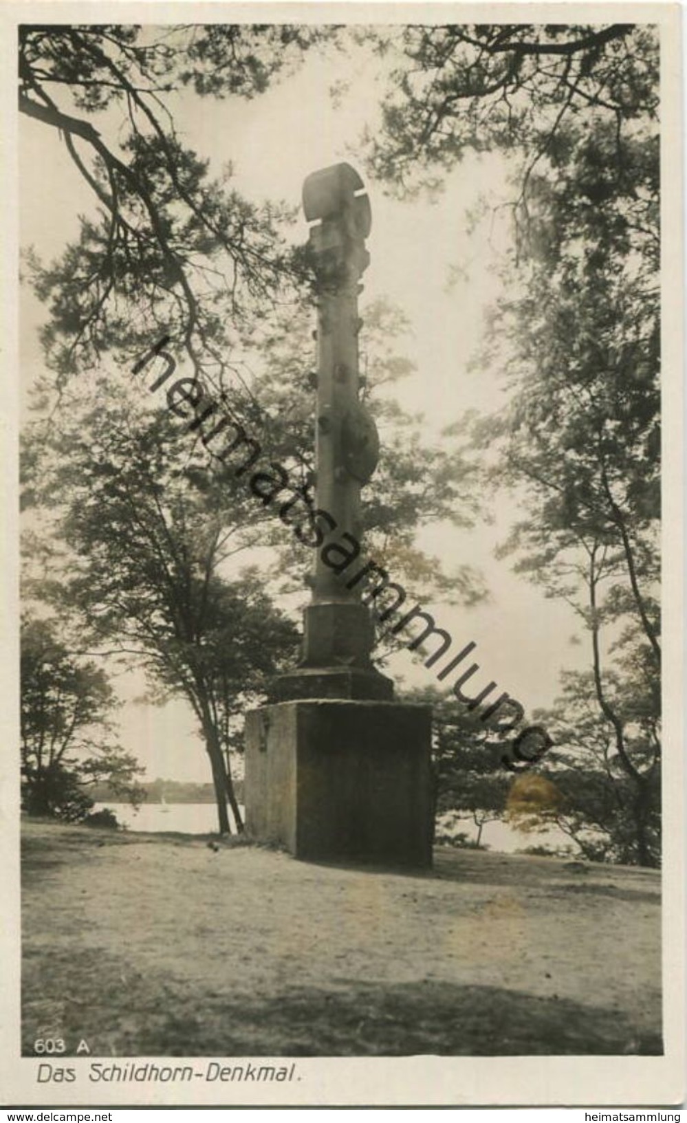 Berlin - Grunewald - Schildhorn Denkmal - Foto-AK 30er Jahre - Verlag Ludwig Walter Berlin - Grunewald