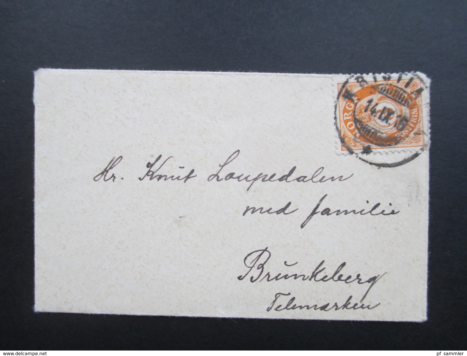 Norwegen 1916 Minibrief / Sehr Kleiner Brief. 9,5x6cm. Interessant?? - Briefe U. Dokumente