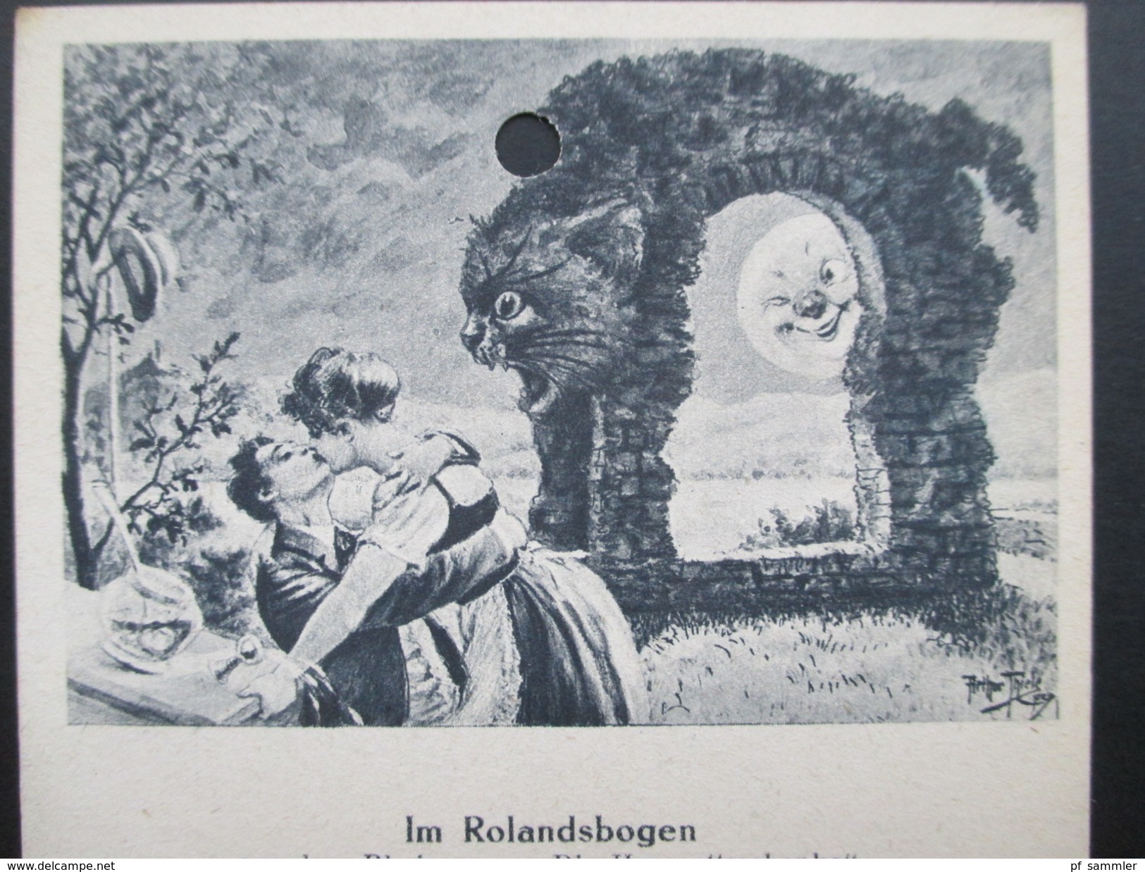 AK / Liedpostkarte / Gedicht. 1944 Im Rolandsbogen Aus Dem Rheinroman "Die Herrgottsschenke" Jörg Ritzel. Rheinlieder - Musica