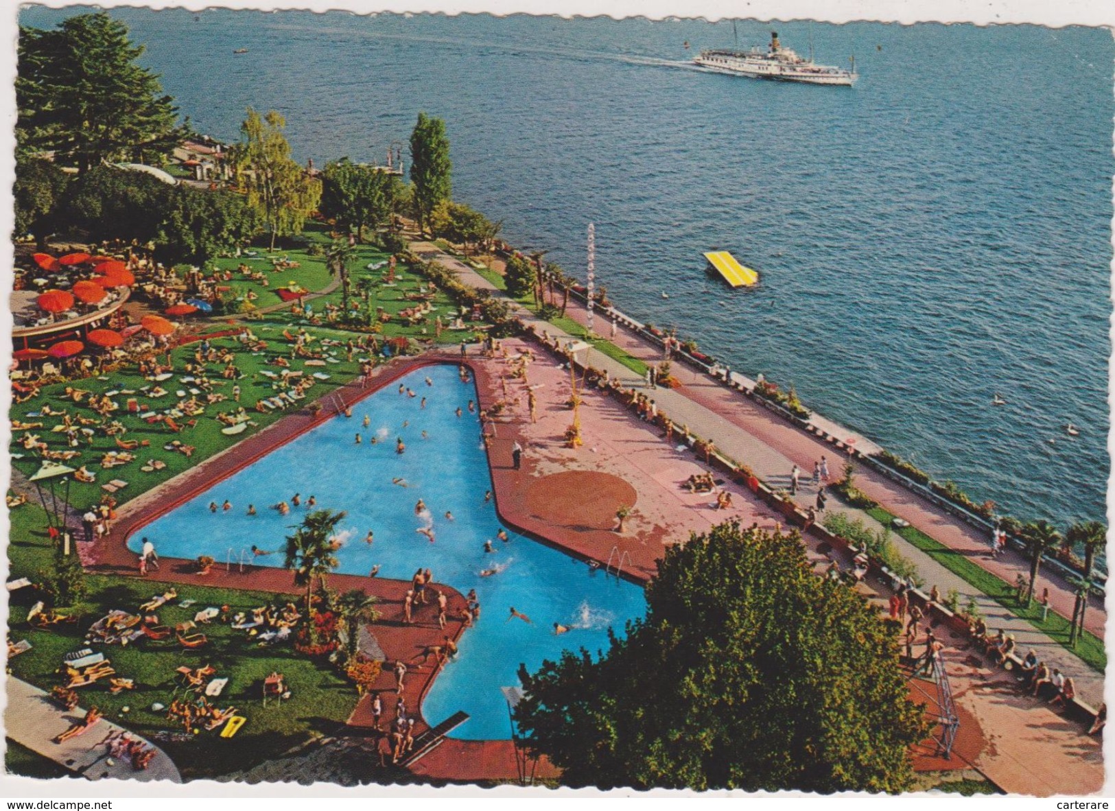 SUISSE,SWITZERLAND,SWISS,HELVETIA,SCHWEIZ,SVIZZERA,MONTREUX ,VAUD,RIVIERA PAYS D'ENHAUT ,lac Léman,PISCINE,CASINO - Montreux