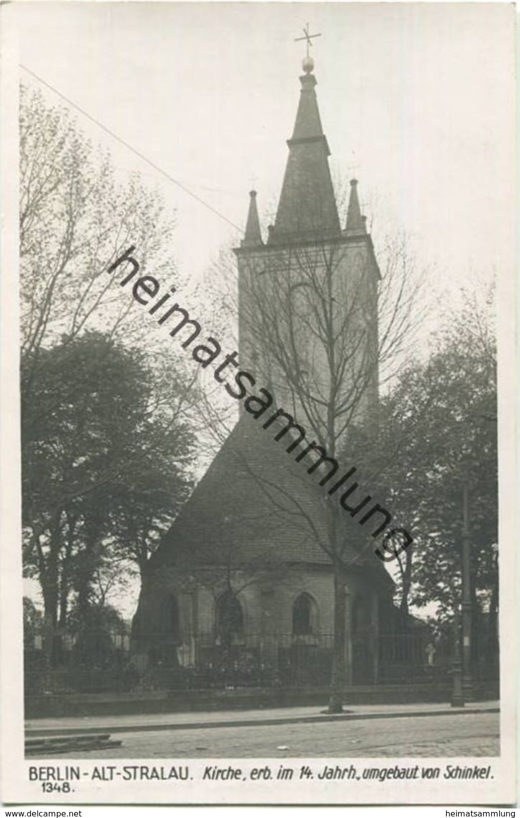 Berlin - Alt-Stralau - Kirche - Foto-AK 30er Jahre - Verlag Ludwig Walter Berlin - Treptow
