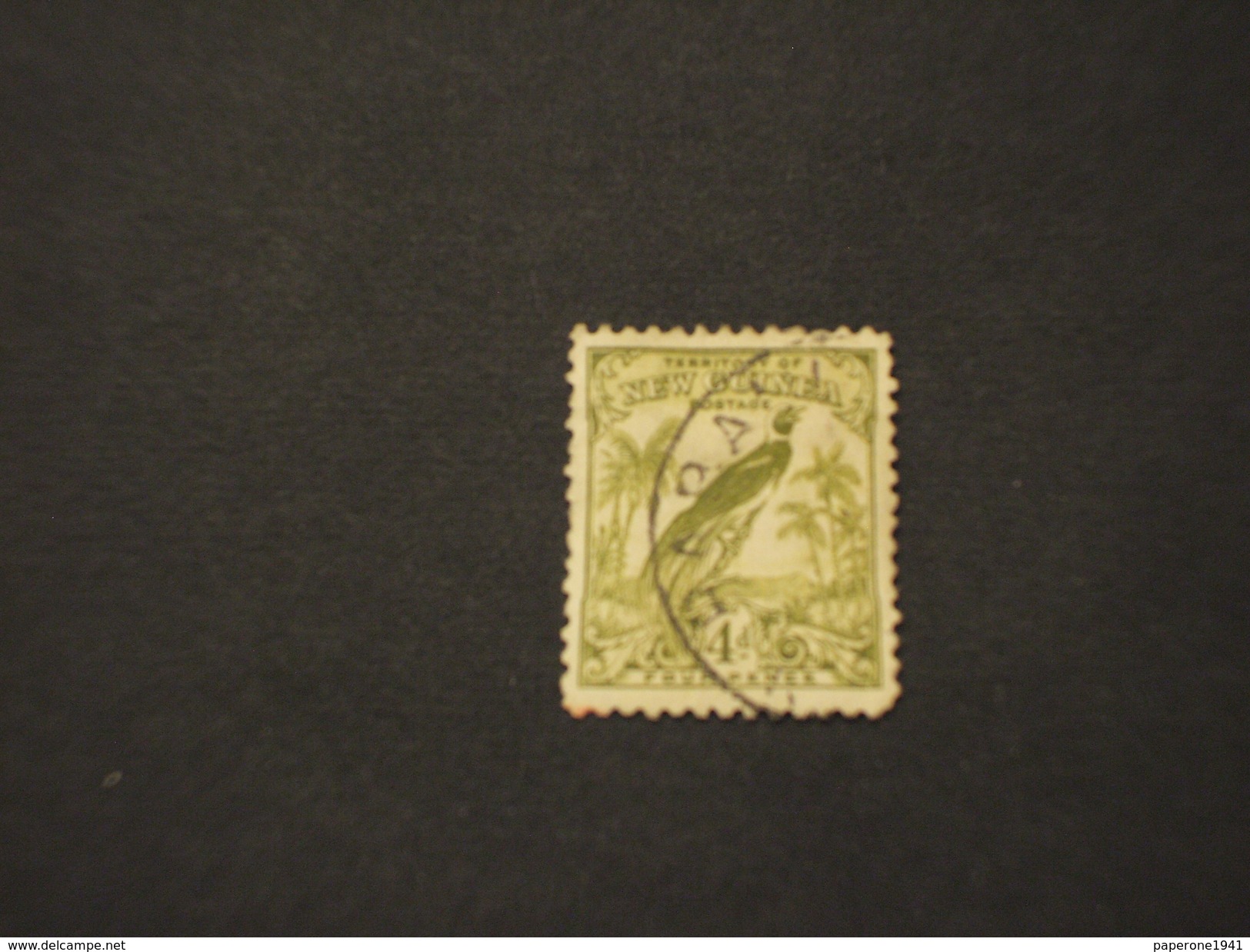 NEW GUINEA - 1932/4 UCCELLO  4 P. - TIMBRATO/USED - Papua Nuova Guinea