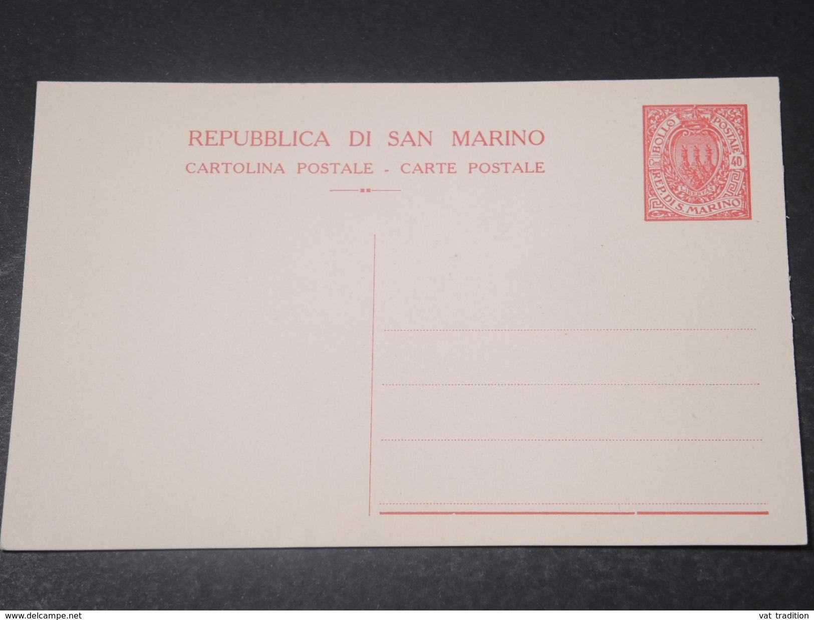 SAINT MARIN - Entier Postal Non Voyagé - L 11248 - Entiers Postaux