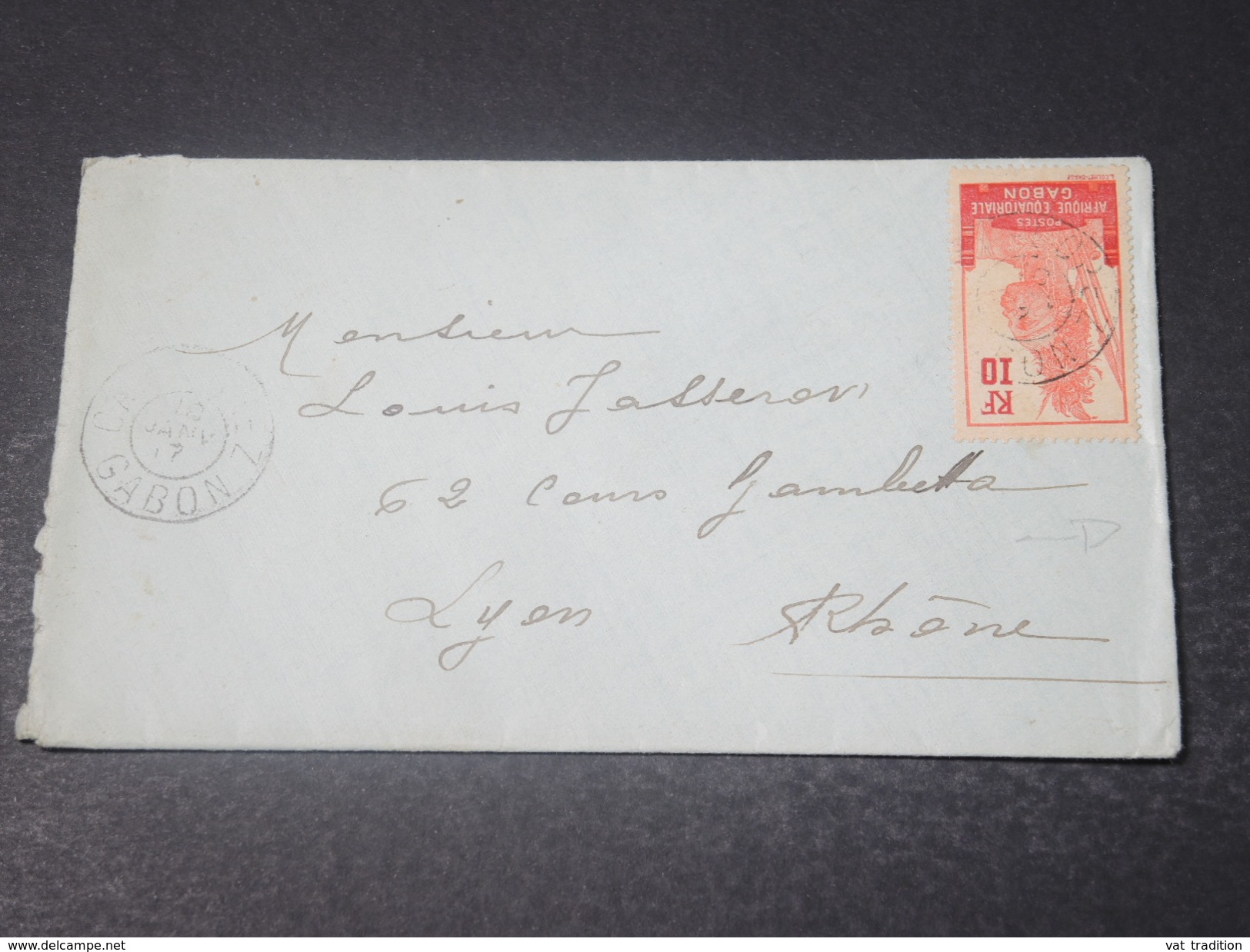 GABON - Enveloppe De Cap Lopez Pour La France En 1917 - L 11249 - Cartas & Documentos