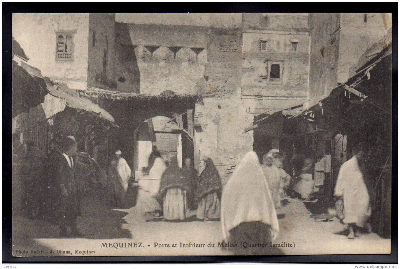 MAROC - MEQUINEZ - Porte Et Intérieur Du Mellah (Quartier Israélite) - Meknès