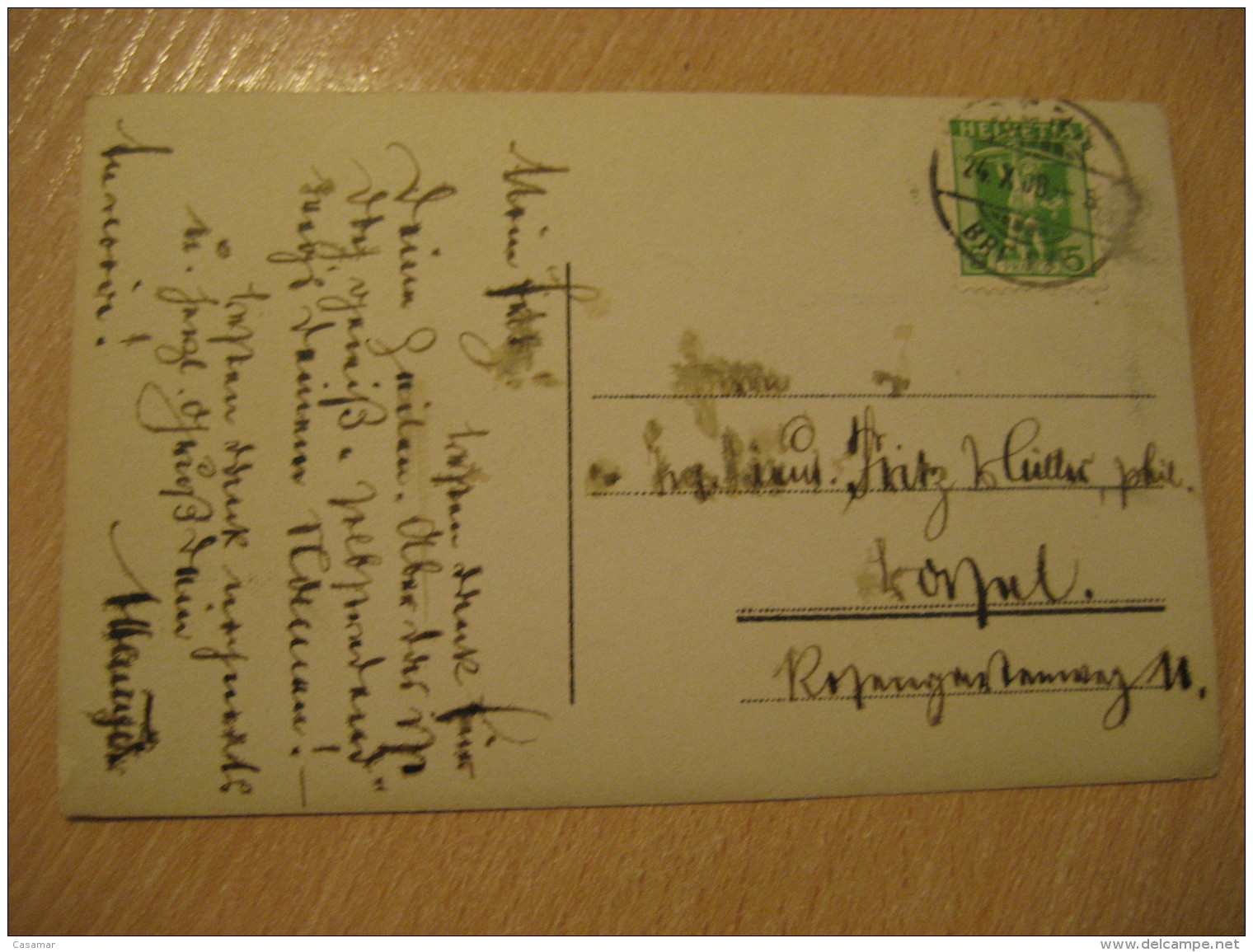 BERN 1908 Cancel ALPINE MILITARY Alps Mountains Post Card Switzerland - Berne