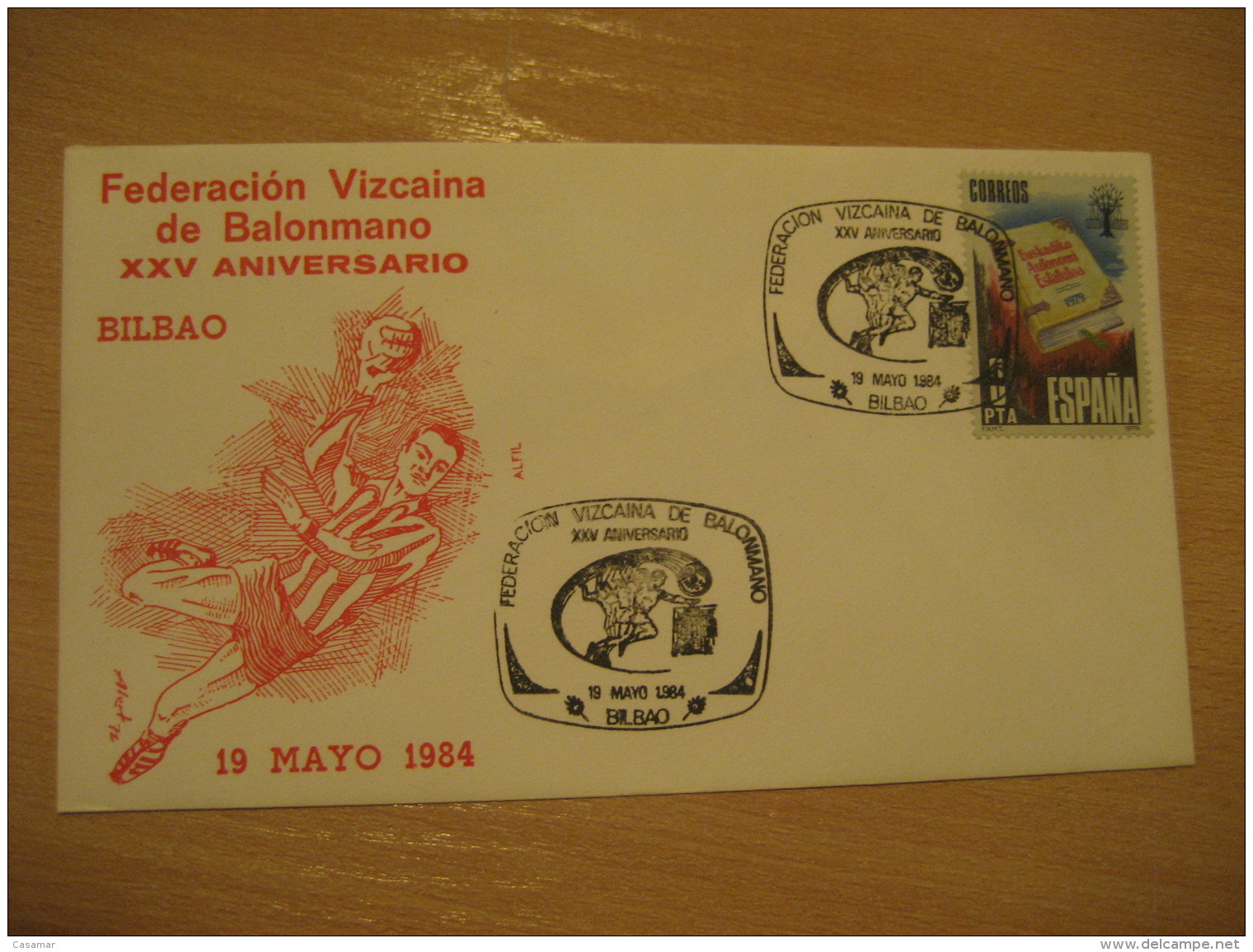 BILBAO 1984 Handball Federacion De Balonmano Cancel Cover Vizcaya SPAIN - Handball