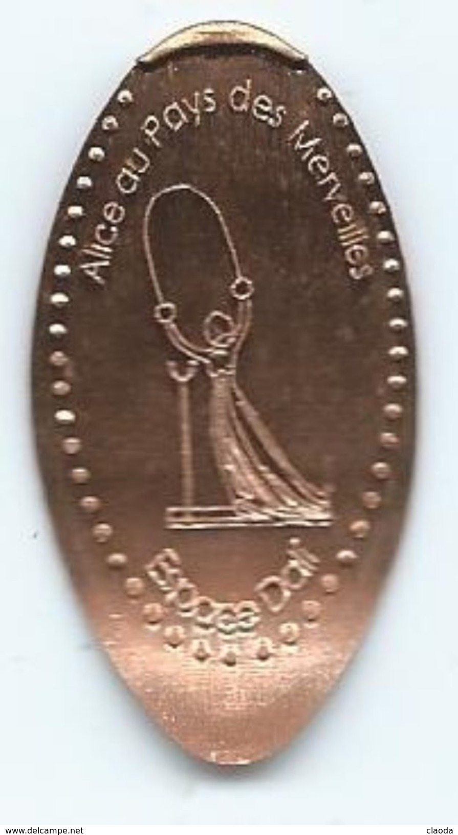 16121 - PIECE ECRASÉE TOURISTIQUE  -  ESPACE DALI - ALICE AU PAYS DES MERVEILLES - PARIS - Elongated Coins