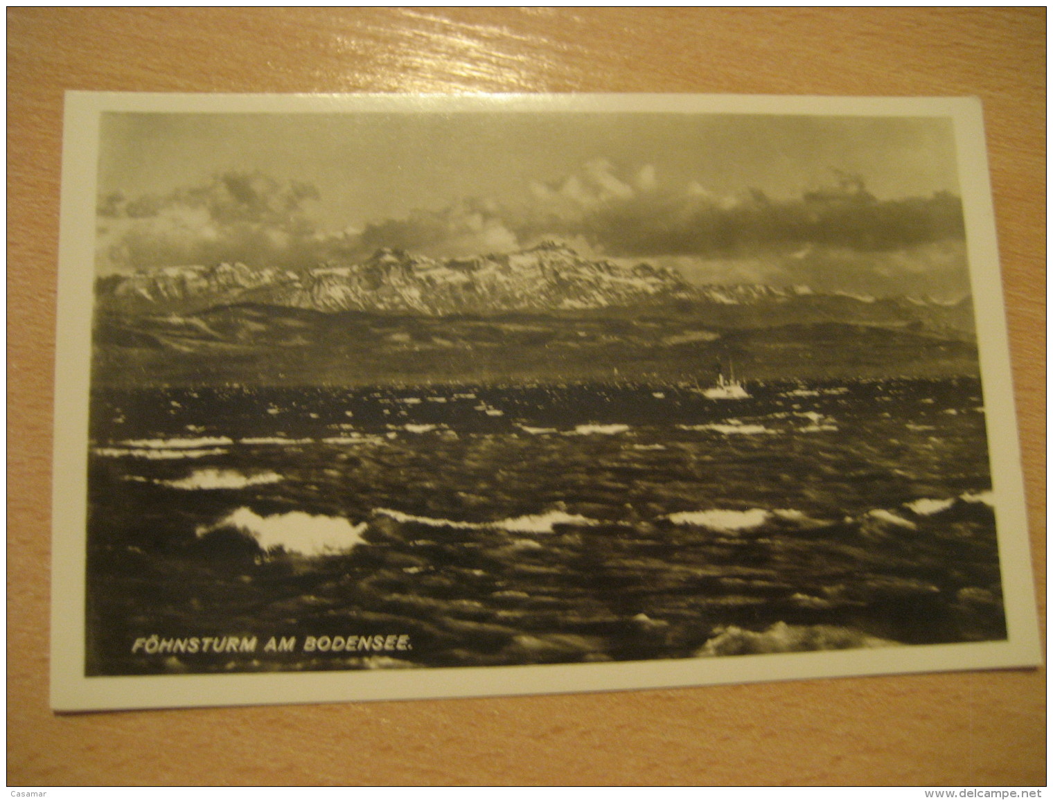 BODENSEE Fohnsturm Lake Post Card Bavaria Schwaben Lindau Germany - Wasserburg (Bodensee)