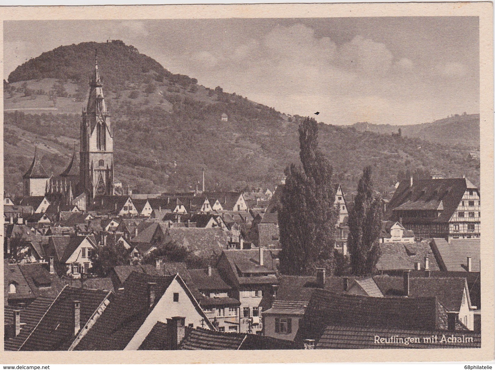 ALLEMAGNE  CARTE POSTALE  DE REUTLINGEN MIT ACHALM - Reutlingen