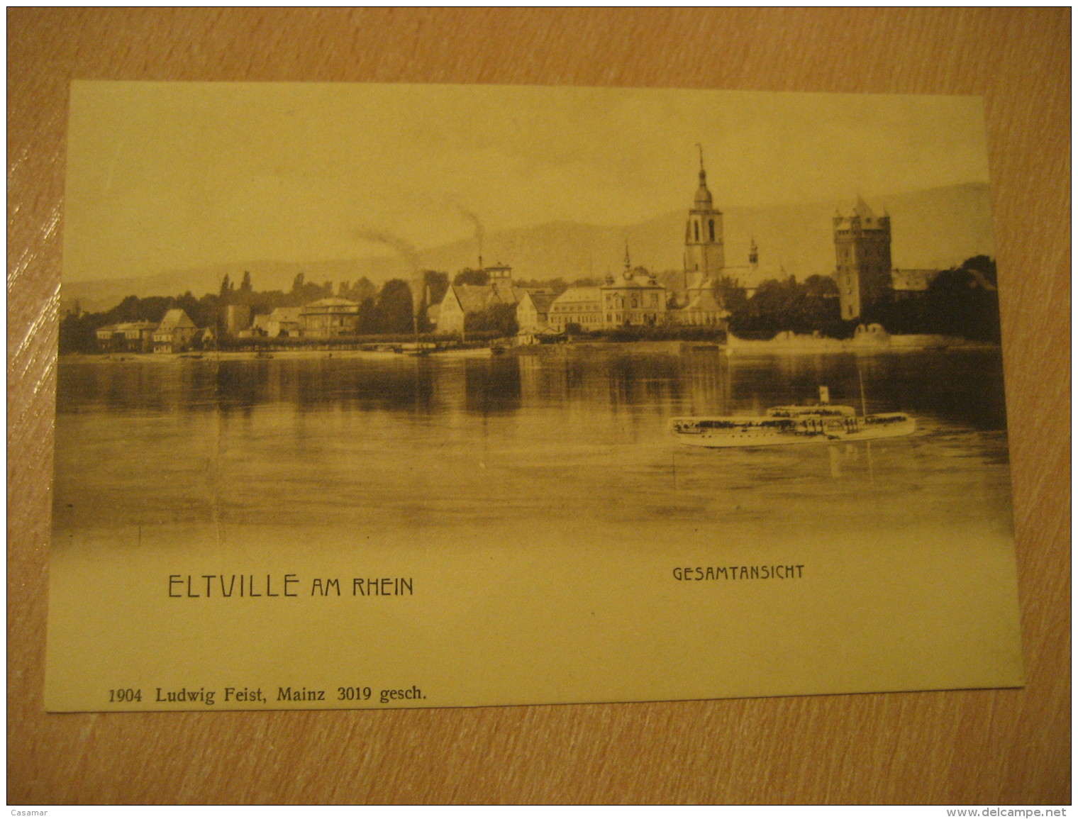 ELTVILLE Am Rhein Gesamtansicht Post Card Hesse Darmstadt Rheingau Taunus Kreis Germany - Eltville