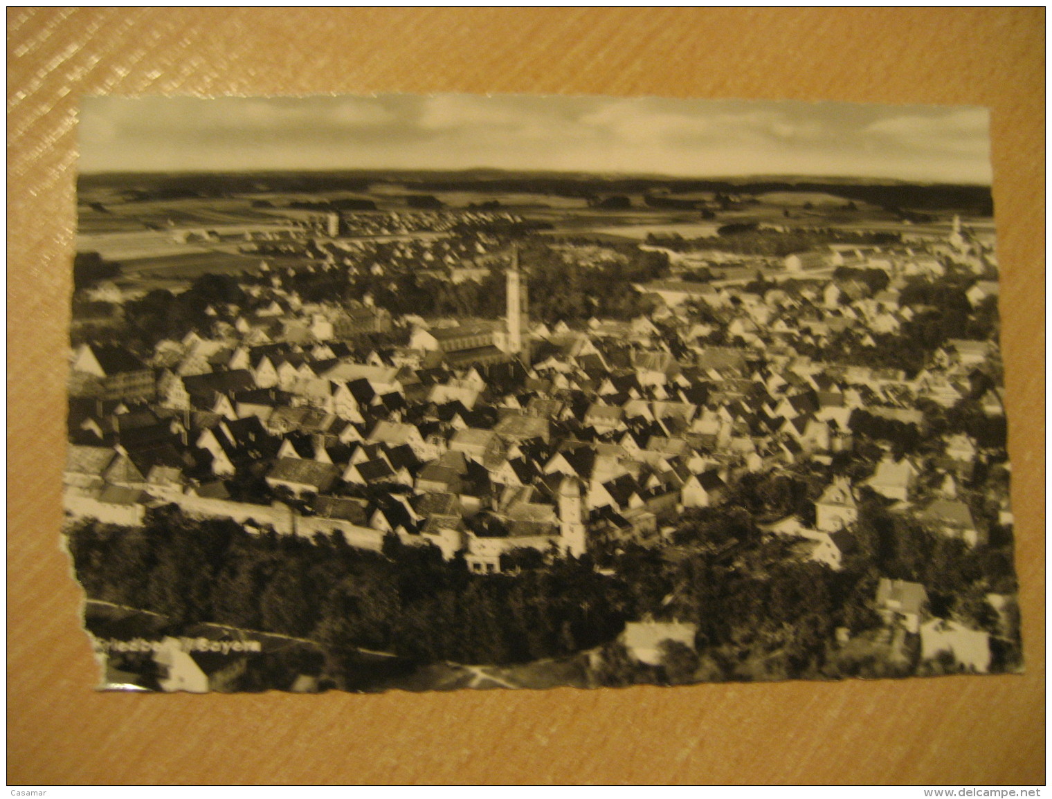 FRIEDBERG Augsburg 1957 To Bopfingen Post Card Bavaria Schwaben Aichach Germany - Friedberg
