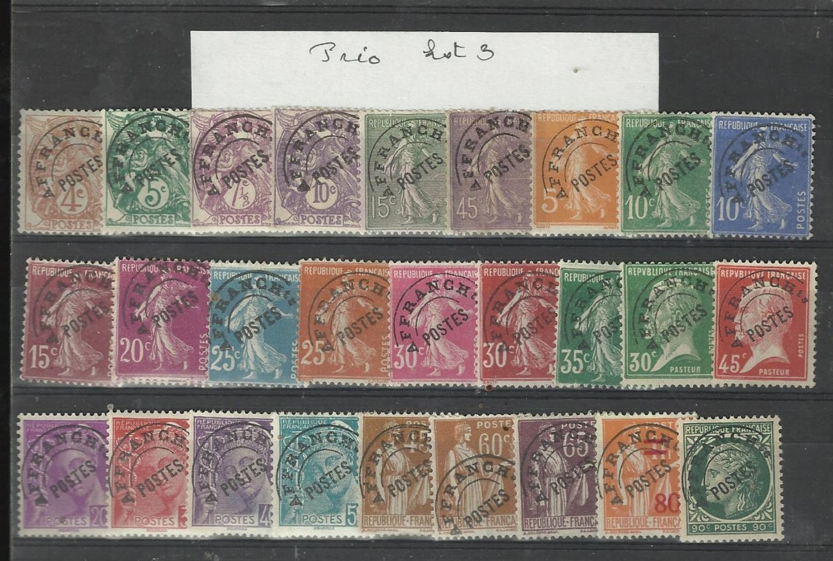 Lot 3 De Préo - 1893-1947