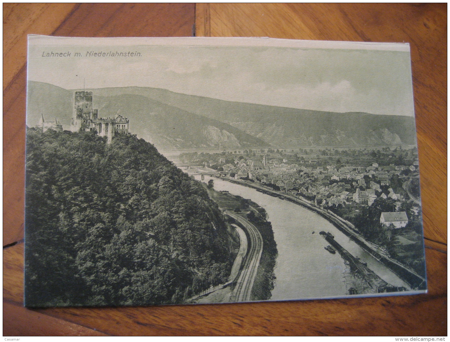 LAHNECK Burg Niederlahnstein Castle Post Card Lahnstein Rhineland Palatinate Koblenz Germany - Lahnstein
