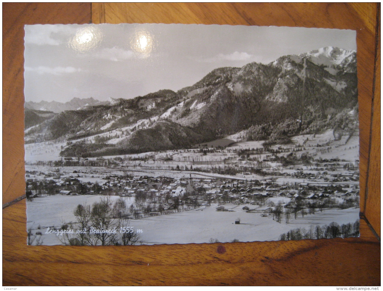 LENGGRIES Mit Brauneck Mountain Mountains Post Card Bavaria Oberbayern Bad Tolz Wolfratshausen Germany - Lenggries