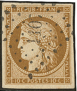 No 1a, Obl Pc 1107, Jolie Pièce. - TB - 1849-1850 Cérès