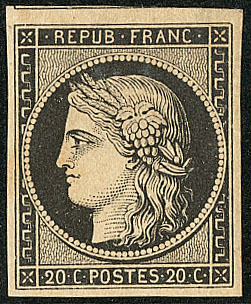 * No 3, Un Voisin, Très Frais. - TB - 1849-1850 Ceres