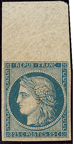 * No 4d, Bleu Sur Jaune, Grand Bdf, Superbe. - RR - 1849-1850 Cérès