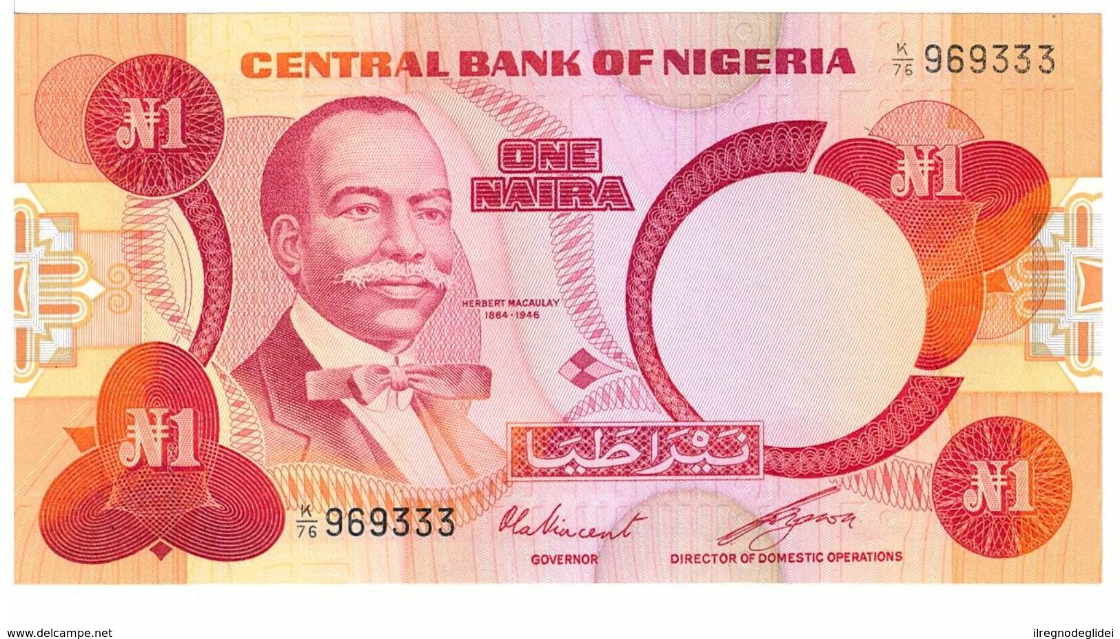 NIGERIA  - 1 NAIRA  ONE NAIRA - FIOR DI STAMPA - CARTAMONETA - PAPER MONEY - Nigeria