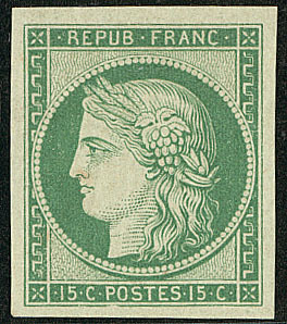 * Réimpression. No 2f, Très Frais. - TB - 1849-1850 Ceres